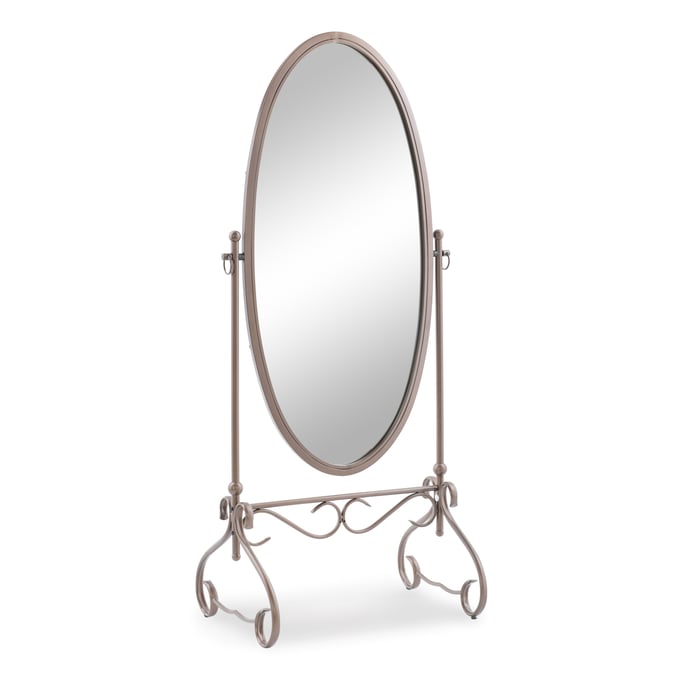 Linon Clarisse Antique Brown Cheval Mirror LN-58951MTL-01-KD-U