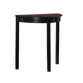 Linon Camden Black Cherry Demi Lune Console Table