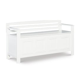 Linon Laredo White Storage Bench