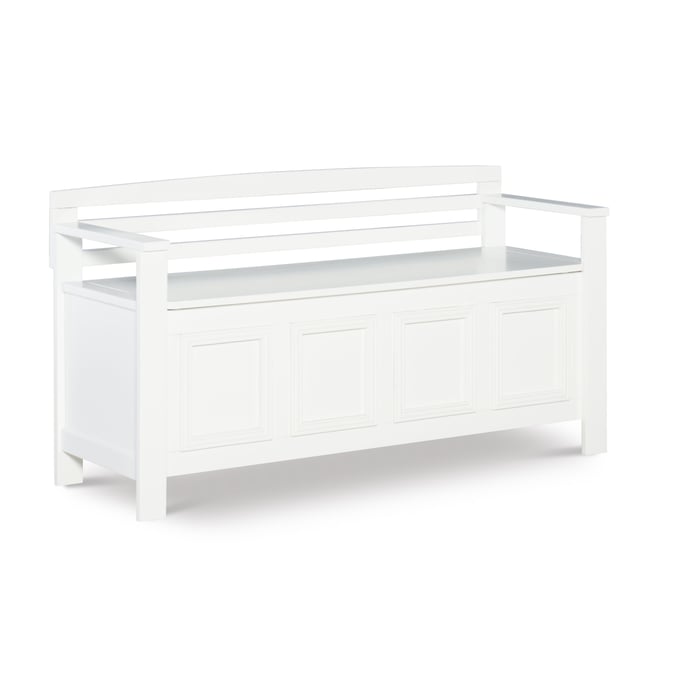 Linon Laredo White Storage Bench LN-84016WHT-01-KD-U