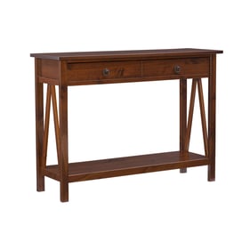 Linon Titian Antique Tobacco Console Table