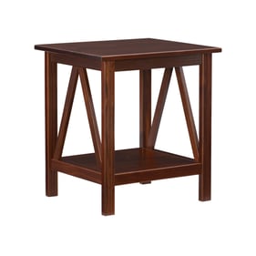 Linon Titian Antique Tobacco End Table