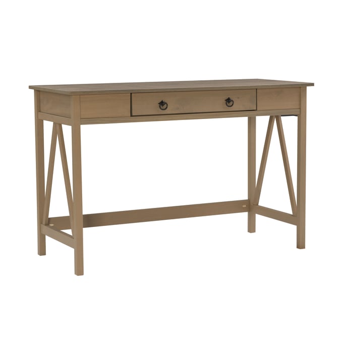 Linon Titian Driftwood Desk LN-86154GRY-01-KD-U