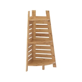 Linon Bracken Natural Corner Shelves