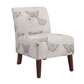 Linon Lily Linen Promo Butterfly Chair