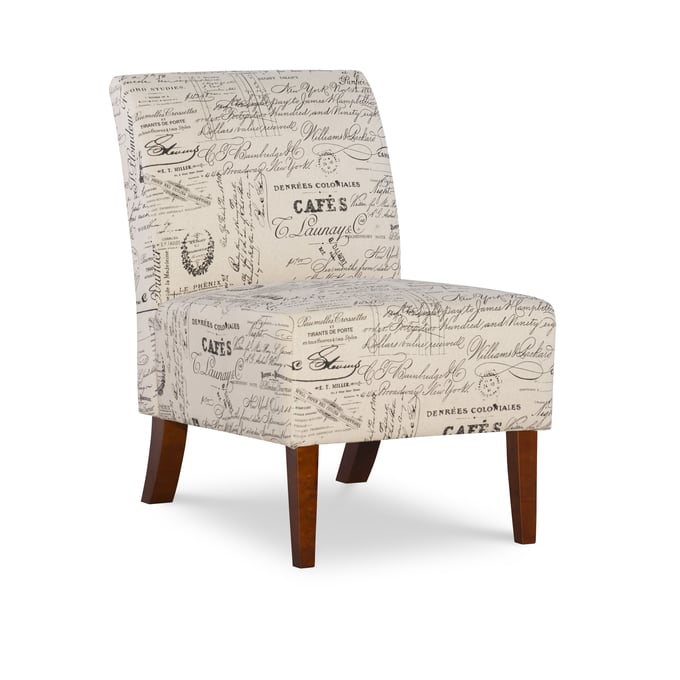 Linon Lily Linen Promo Script Chair LN-98320SCRPT01U