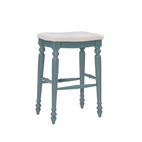 Linon Marino Blue Backless Bar Stool