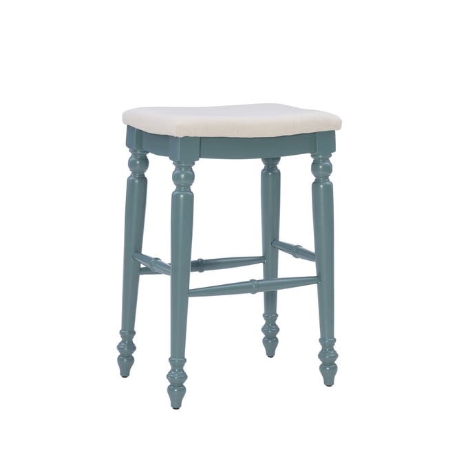 Linon Marino Blue Backless Bar Stool LN-BS202BLUE01U