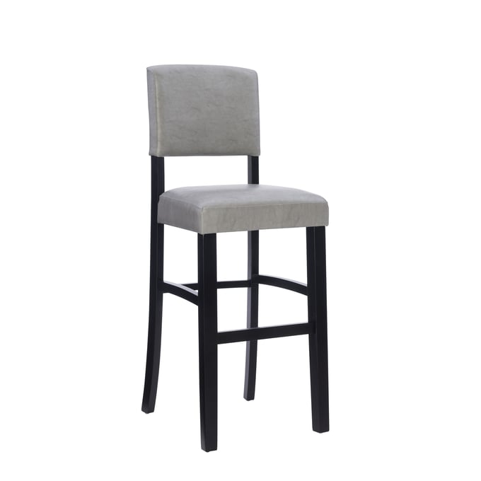 Linon Monaco Dove Grey Bar Stool LN-BS225GRY01U