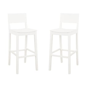 2 Linon Devin White Barstools