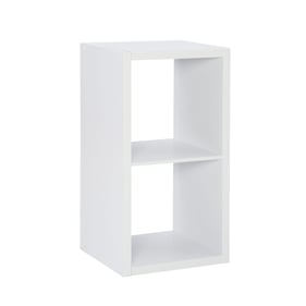 Linon Galli White 2 Cubby Storage Cabinet