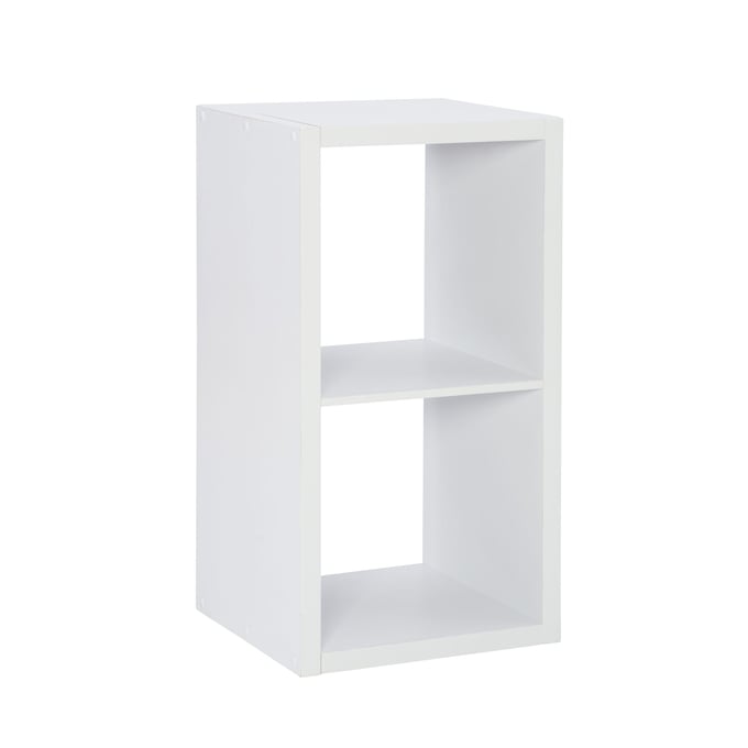 Linon Galli White 2 Cubby Storage Cabinet LN-CB200WHT201