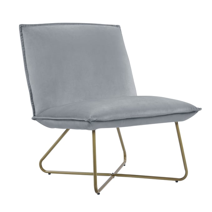 Linon Kelvin Gold Grey Chair LN-CH144LTGRY01U