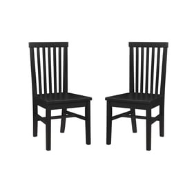 2 Linon Percival Black Side Chairs