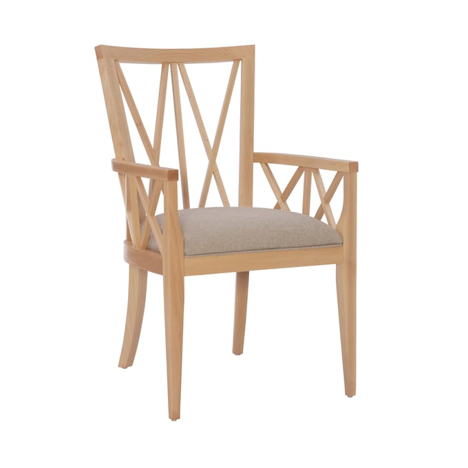 Linon Bailey Natural Beige Arm Chair LN-CH282NAT01ASU