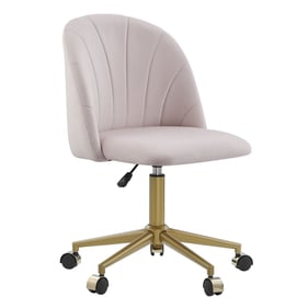 Linon Adalynn Gold Pink Desk Chair