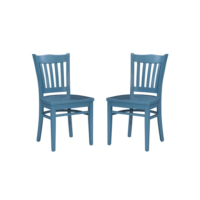 2 Linon Colette Teal Side Chairs LN-CH312TEAL02ASU