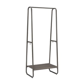 Linon Bywood Pewter Tall Clothing Rack