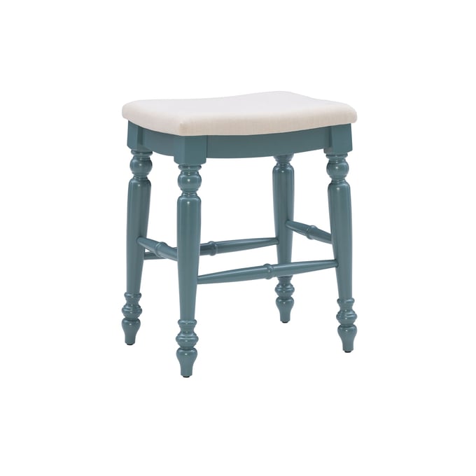 Linon Marino Blue Backless Counter Height Stool LN-CS201BLUE01U