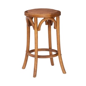 Linon Rae Walnut Backless Counter Height Stool