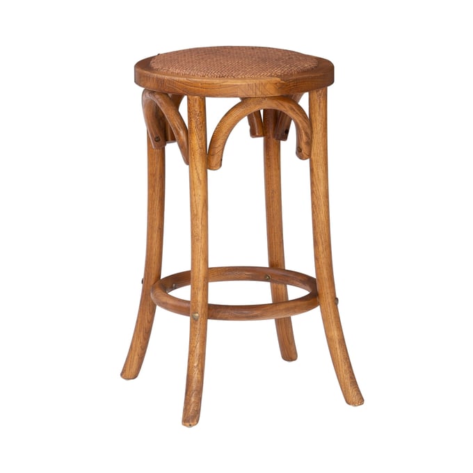 Linon Rae Walnut Backless Counter Height Stool LN-CS223WAL01U