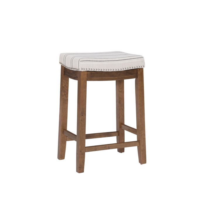 Linon Claridge Dark Brown Natural Counter Height Stool LN-CS229NAT01U