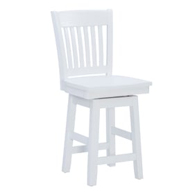 Linon Ayla White Swivel Counter Height Stool