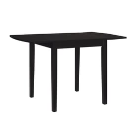 Linon Torino Black Square Drop Leaf Dining Table