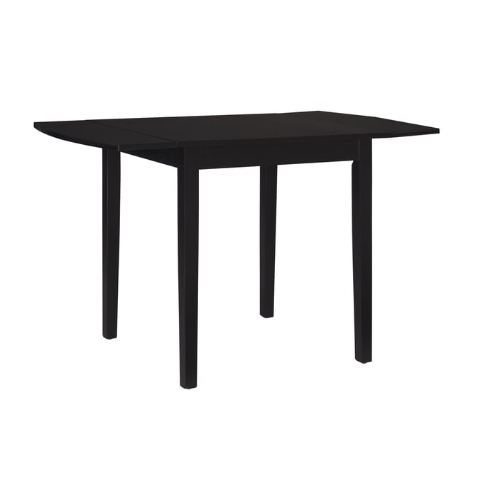 Linon Torino Black Square Drop Leaf Dining Table LN-DT100BLK01U