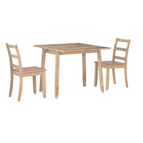 Linon Brenton Greywash 3pc Folding Dining Set