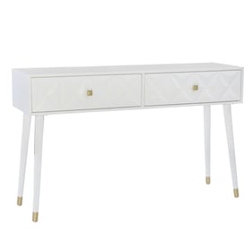 Linon Geo White Console Table