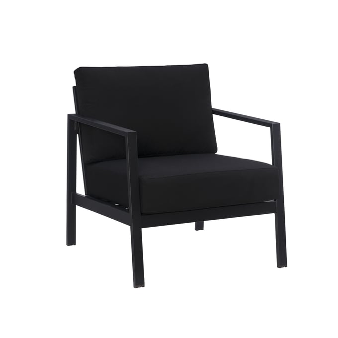 Linon Holland Black Outdoor Single Chair LN-HL020BLK01U