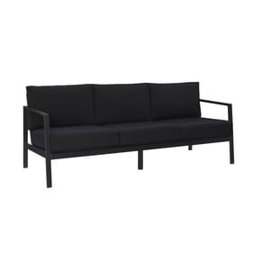 Linon Holland Black Three Seater Outdoor Sofa