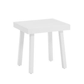 Linon Holland White Aluminum Side Table