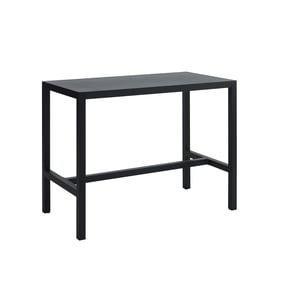 Linon Holland Black Aluminum Outdoor Tavern Table