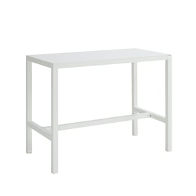 Linon Holland White Aluminum Outdoor Tavern Table