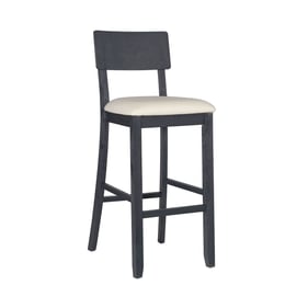 Linon Jorissen Black Wash Beige Barstool