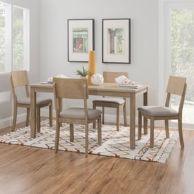 Linon Jorissen Grey Wash 5pc Dining Room Set