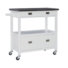 Linon Sydney White Kitchen Cart