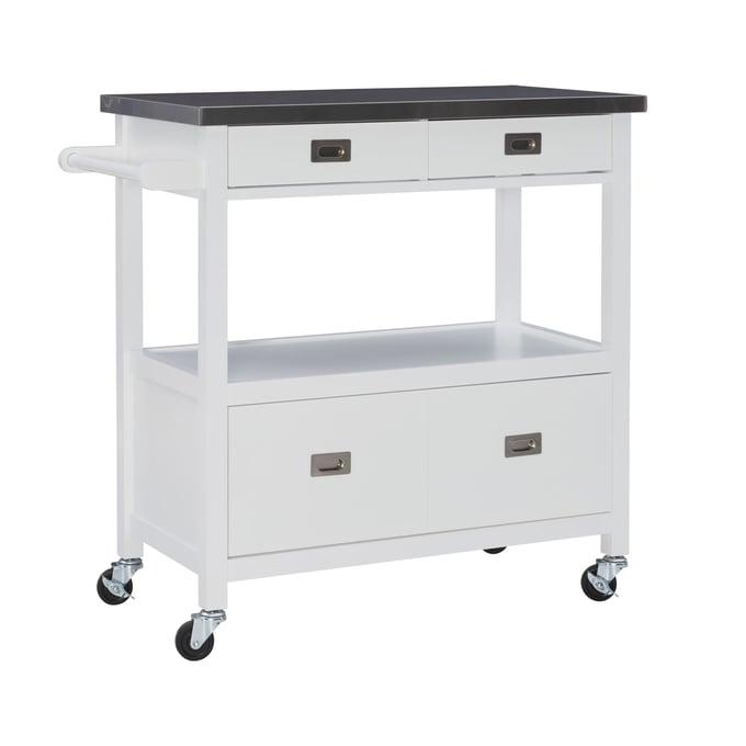 Linon Sydney White Kitchen Cart LN-KI106WHT01U