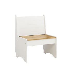 Linon Linson White Honey Small Back Rest Bench