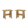 Linson Small Backless Benches Set Of 2 Honey