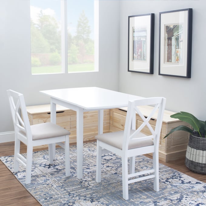 Linon tobin corner breakfast nook online nk160whtabu