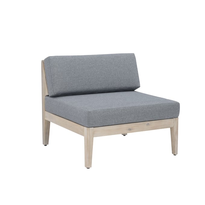 Linon Summerlyn Natural Grey Outdoor Middle Chair LN-OD292NAT01U