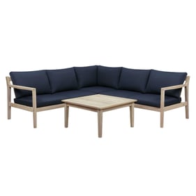 Linon Teagon Blue 4pc Sectional