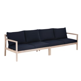 2 Linon Teagon Blue Natural Loveseat Sets