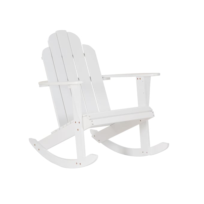 Linon Adirondack White Rocking Chair LN-OD66WHT01KDU