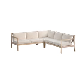 Linon Teagon Beige Natural Sectional