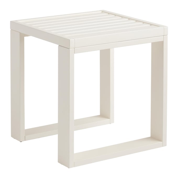 Linon Kessler Antique White Side Table LN-ODCP395WHP01U