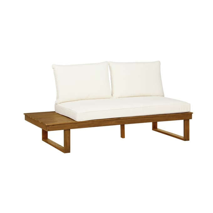 Linon Skypark Beige Outdoor Leftside Loveseat LN-ODNH11TKLFT01BU